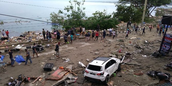 Kondisi  di Palu dan Donggala, pasca diguncang gempa 