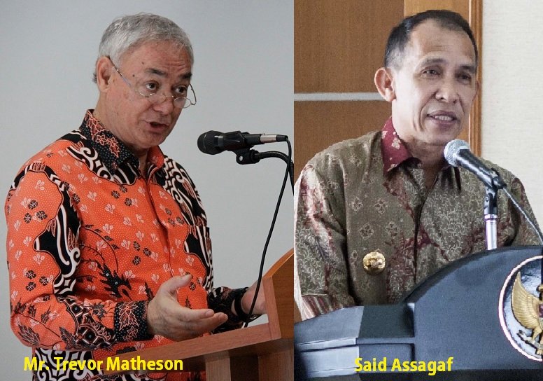 Duta Besar New Zealand Mr. Trevor Matheson dan Gubernur Maluku Said Assagaf