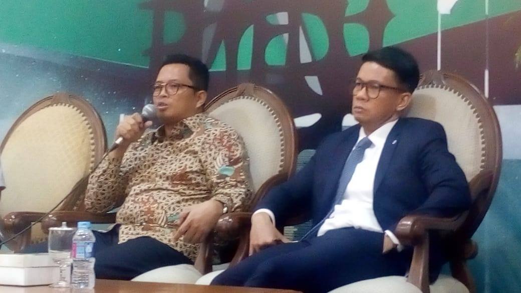 Wakil Ketua MPR RI Mahyudin dalam diskusi Empat Pilar ‘MPR Rumah Kebangsaan Pengawal Ideologi Pancasila dan Kedaulatan Rakyat’ di Gedung Nusantara III, Senayan, Kamis (22/11/2018).