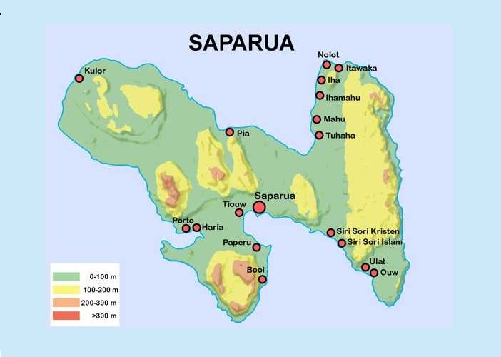 peta pulau Saparua