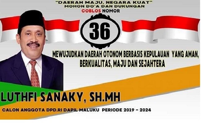 Calon Anggota DPD RI Dapil Maluku Lutfi Sanaky