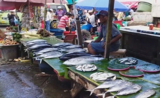 Aktivitas Pedagang Ikan di Pasar Mardika Ambon