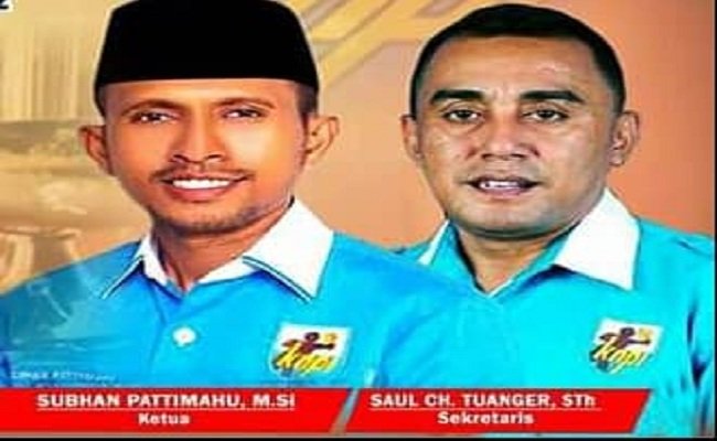 Ketua dan Sekretaris DPD KNPI Maluku 