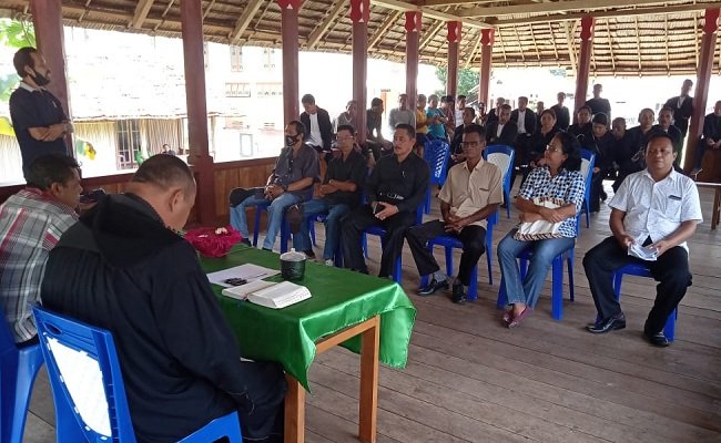 Musyawarah Mata Rumah Parentah Kesaulya dalam rangka menjaring bakal calon Raja Negeri Siri Sori Amalatu yang digelar di Baeile Negeri, tanggal 6 September 2020