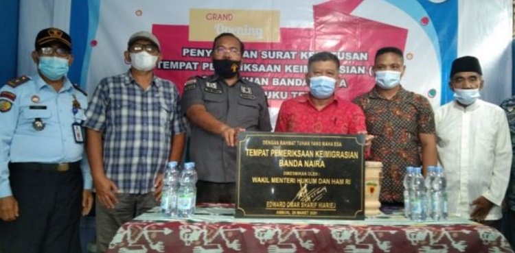 Peresmian Pos Imigrasii Banda Naira, Kabupaten Maluku Tengah Provinsi Maluku