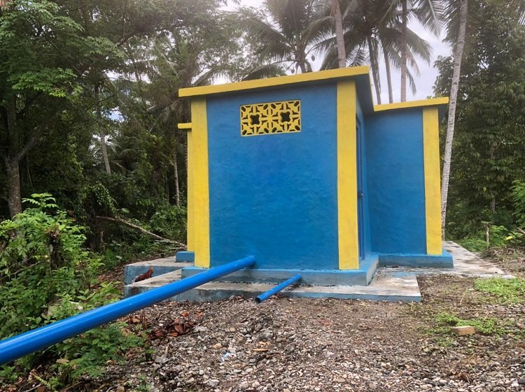 Salah satu proyek Air Bersih milik BPPW Maluku di Desa Salagur Kota Kecamatan Siritaun Wida Timur, SBT. (Foto: Beritabeta.com)