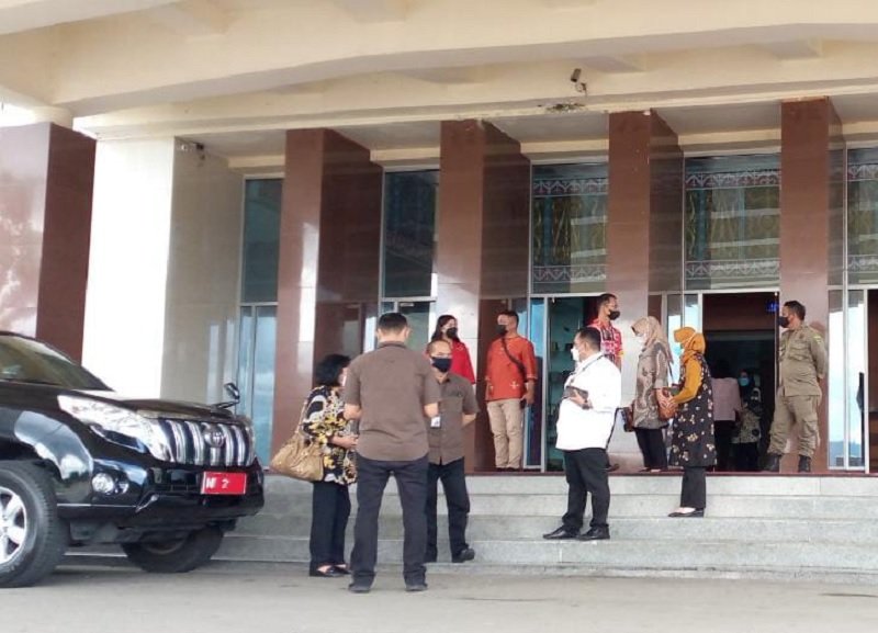 Kondisi pasca gempa di Kantor Gubernur Maluku, Kamis (24/6/2021)