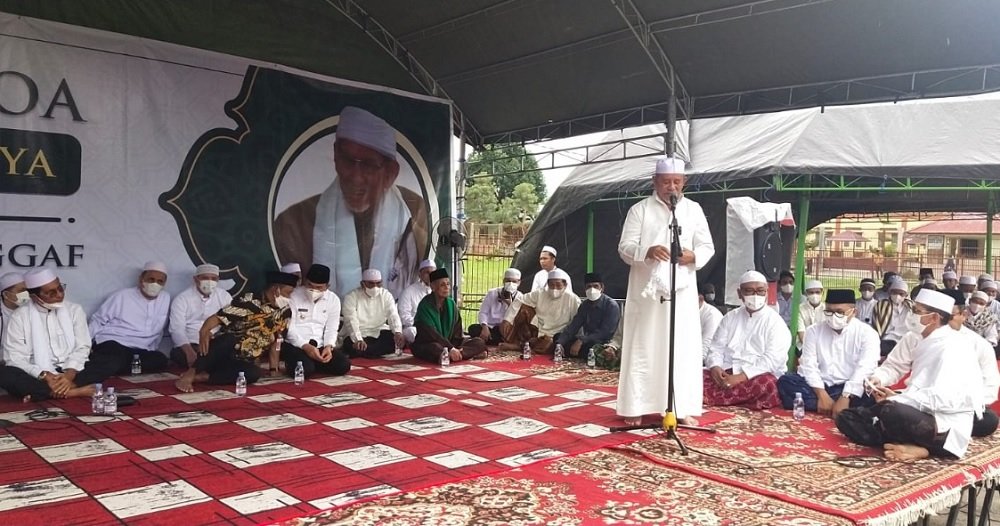 Tahlilan dan doa 40 hari wafatnya Habib Saggaf bin Muhammad Aljufri, Ketua Utama Alkhairaat.