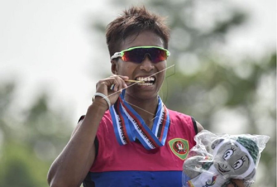 Chelsea Corputty Altit, Peraih Medali Emas di PON Papua dari Cabor Dayung.