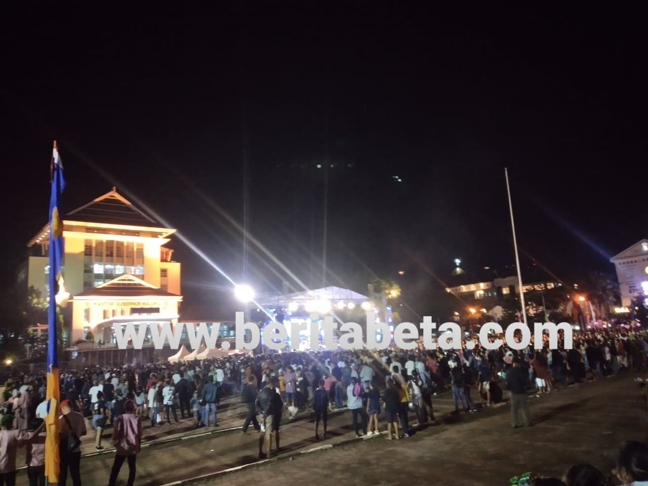 Foto Ilustrasi Perayaan HUT Ambon City of Music ke-2 di Lapangan Merdeka Jalan Pattimura No.1 Kecamatan Sirimau Kota Ambon, Provinsi Maluku pada Jumat malam, 29 Otober 2021. /dokumentasi; beritabeta.com
