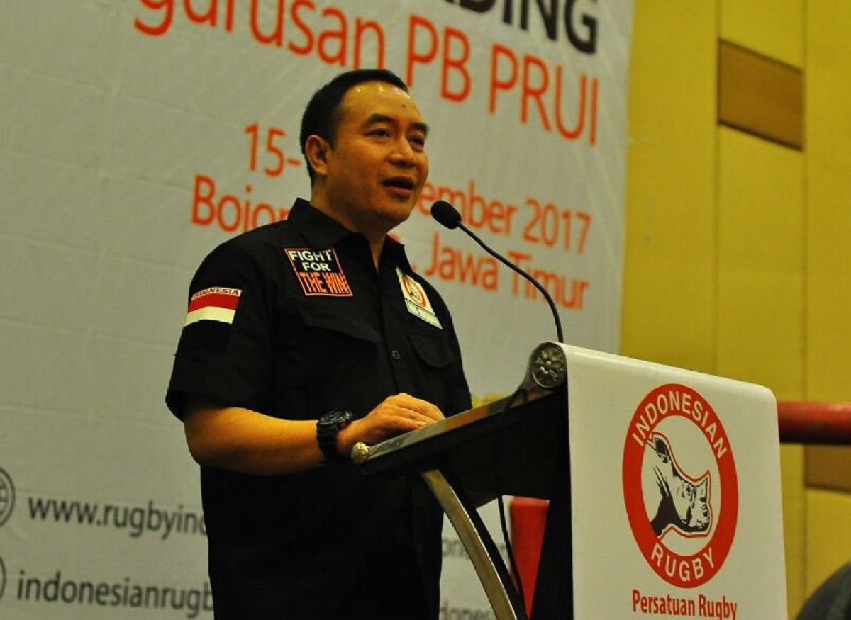 Ketua Umum Pengurus Besar Persatuan Rugby Union Indonesia (PRUI), Didik Mukrianto