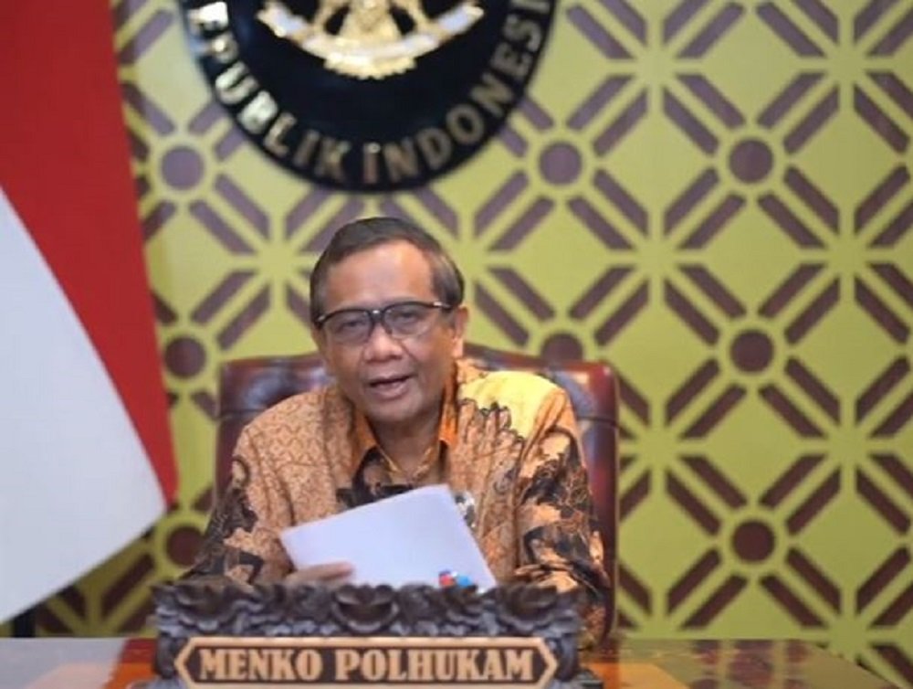 Menko Polhukam RI, Mahfud MD. /Foto Tangkapan Layar