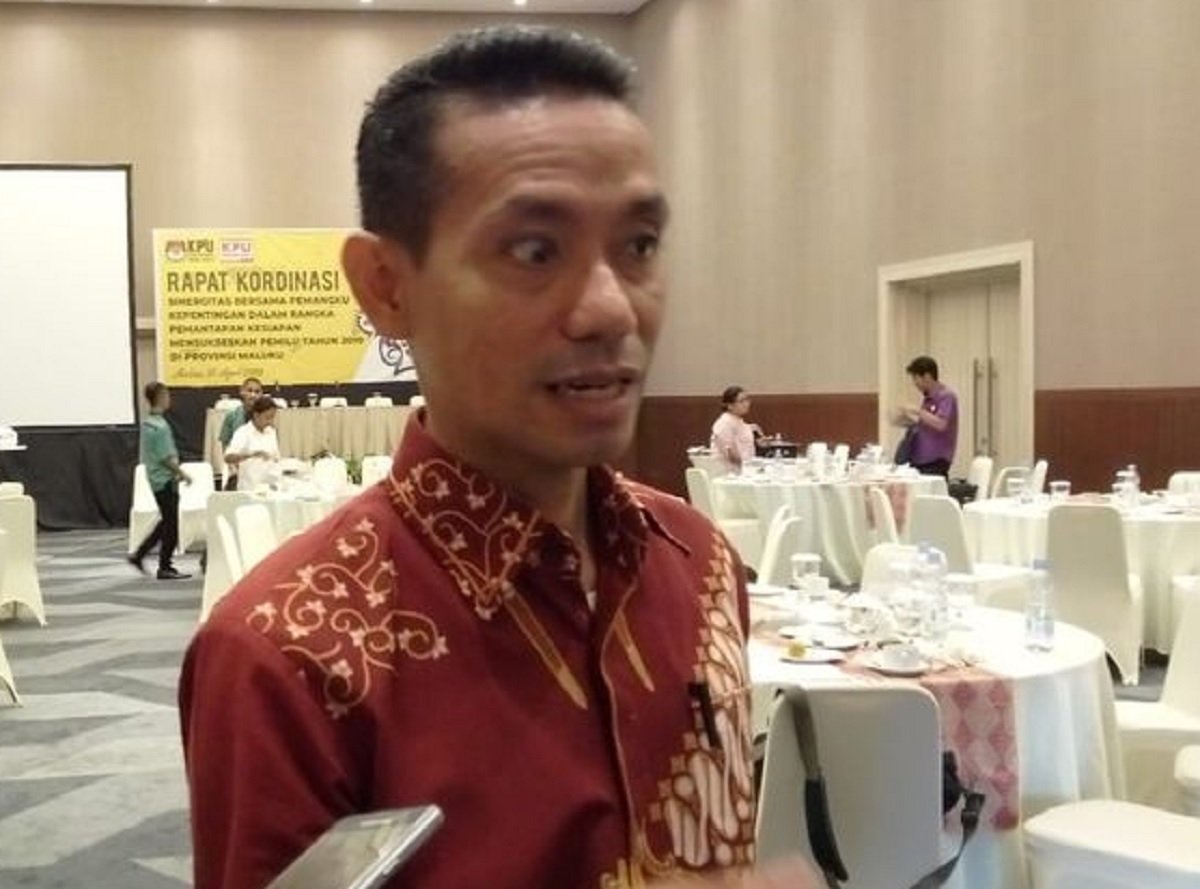 Ketua Komisi Pemilihan Umum [KPU] Provinsi Maluku Syamsul Rivan Kubangun
