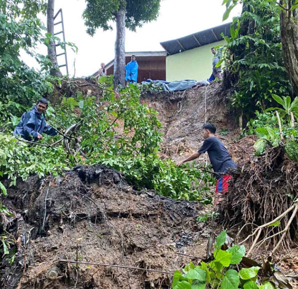 Salah satu lokasi yang terdampak bencana tanah longsor di Kota Ambon