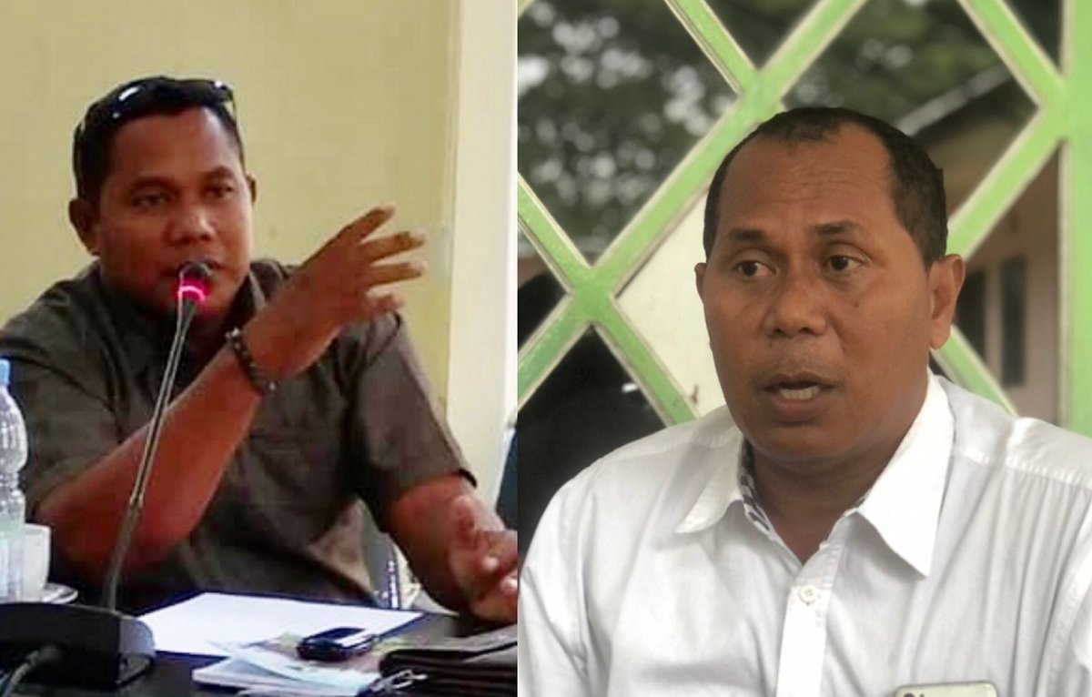 Komisi C Hasan Day (Kiri) dan Ketua Komisi C DPRD Kabupaten SBT Abdullah Kelilauw