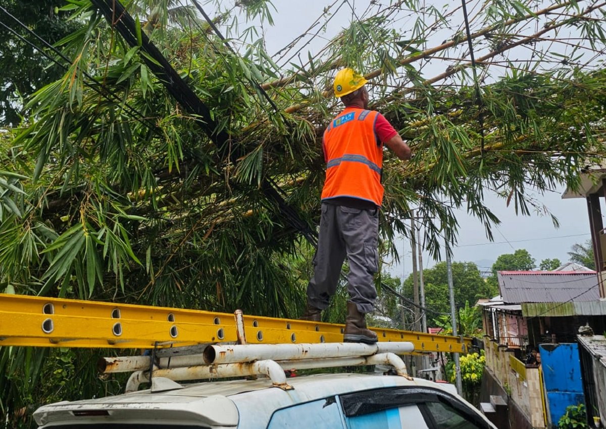 Perbaikan Jaringan listrik dilakukan Petugas PLN Maluku Maluku Utara