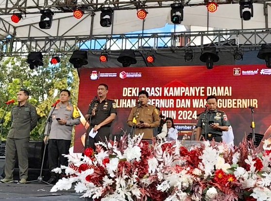 KPU Maluku gelar deklarasi kampanye damai Pemilihan Gubernur dan Wakil Gubernur Maluku.