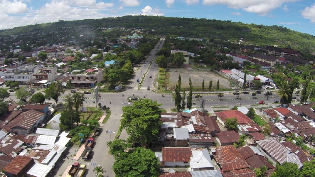 Pemandangan Kota Masohi dari ketinggian (Foto: Istiemewa)