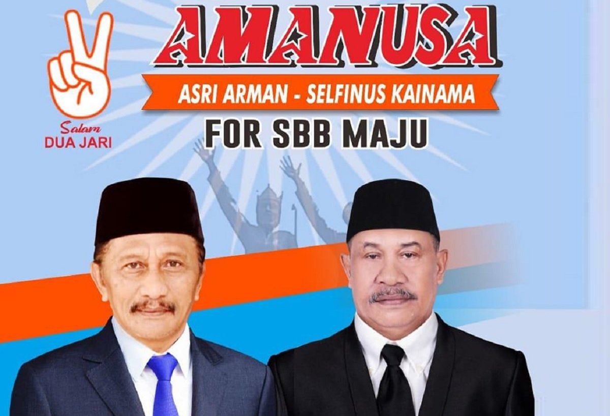 Pasangan Calon (Paslon) Bupati dan Wakil Bupati Seram Bagian Barat (SBB) nomor urut 2, Ir. Asri Arman - Selfinus Kainama