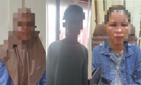Polda Maluku berhasil menangkap tiga pelaku narkoba di Kota Ambon. (foto : Humas Polda Maluku)