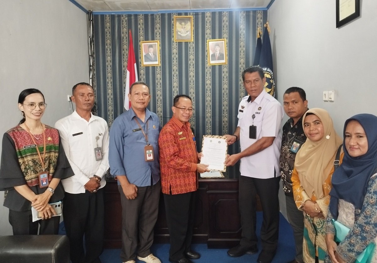 Lapas Namlea dan Kemenag Buru usai tandatangan MoU dalam program Pembinaan Kepribadian