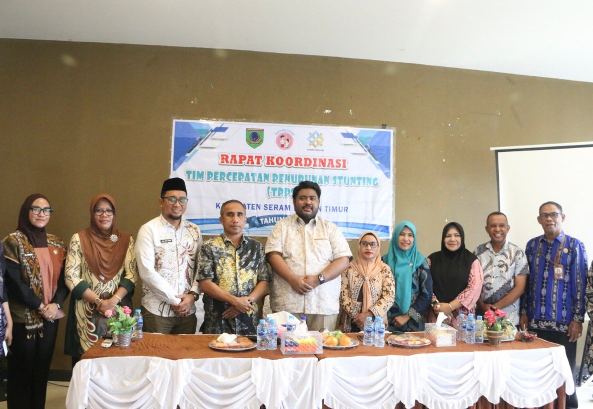 Tim Percepatan Penurunan Stunting (TPPS) Kabupaten Seram Bagian Timur (SBT) menggelar Rapat Koordinasi (Rakor) di Lantai I Sigafua Cafe dan Restu, Kota Bula, Kamis (28/8/2025).