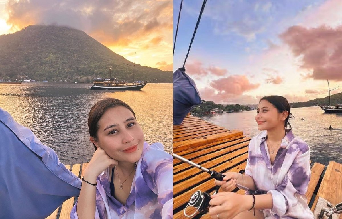 Potret Prilly Latuconsina saat berliburan di Pulau Banda Maluku