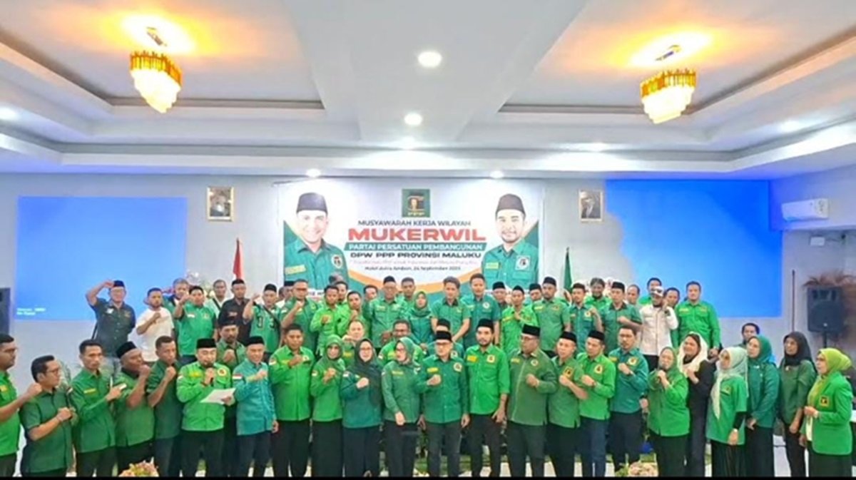 Deklarasi dukungan kepada H. Agus Suparmanto & Gus Taj Yasin sebagai Ketum & Sekjen DPP PPP masa bakti 2025-2030 oleh DPW dan 11 DPC PPP kabupaten/kota se-Maluku, Rabu (24/9/2025).