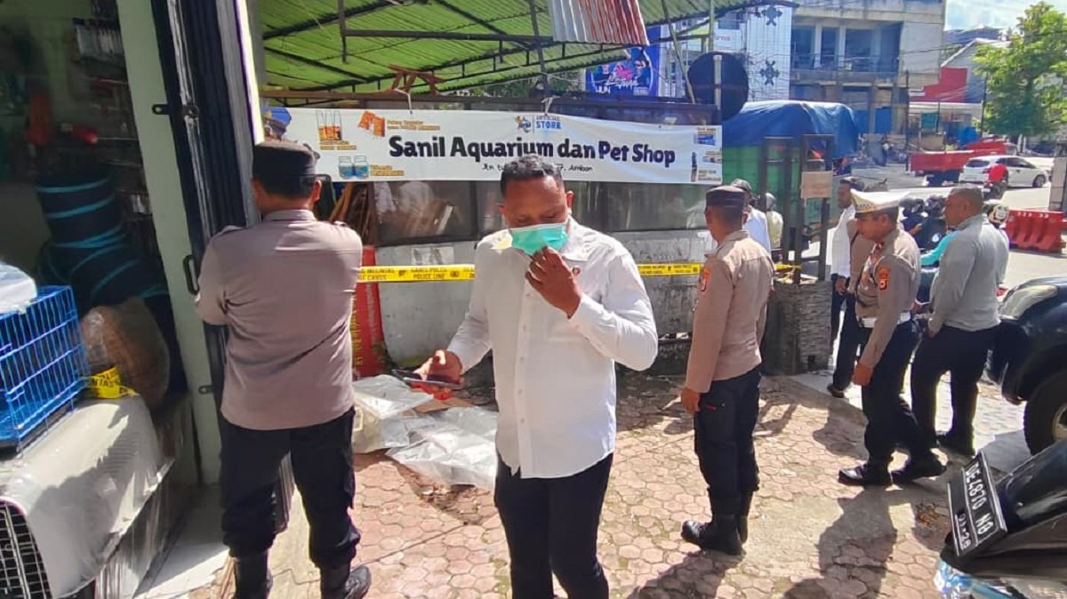 Lokasi penemuan mayat tanpa identitas di Kota Ambon