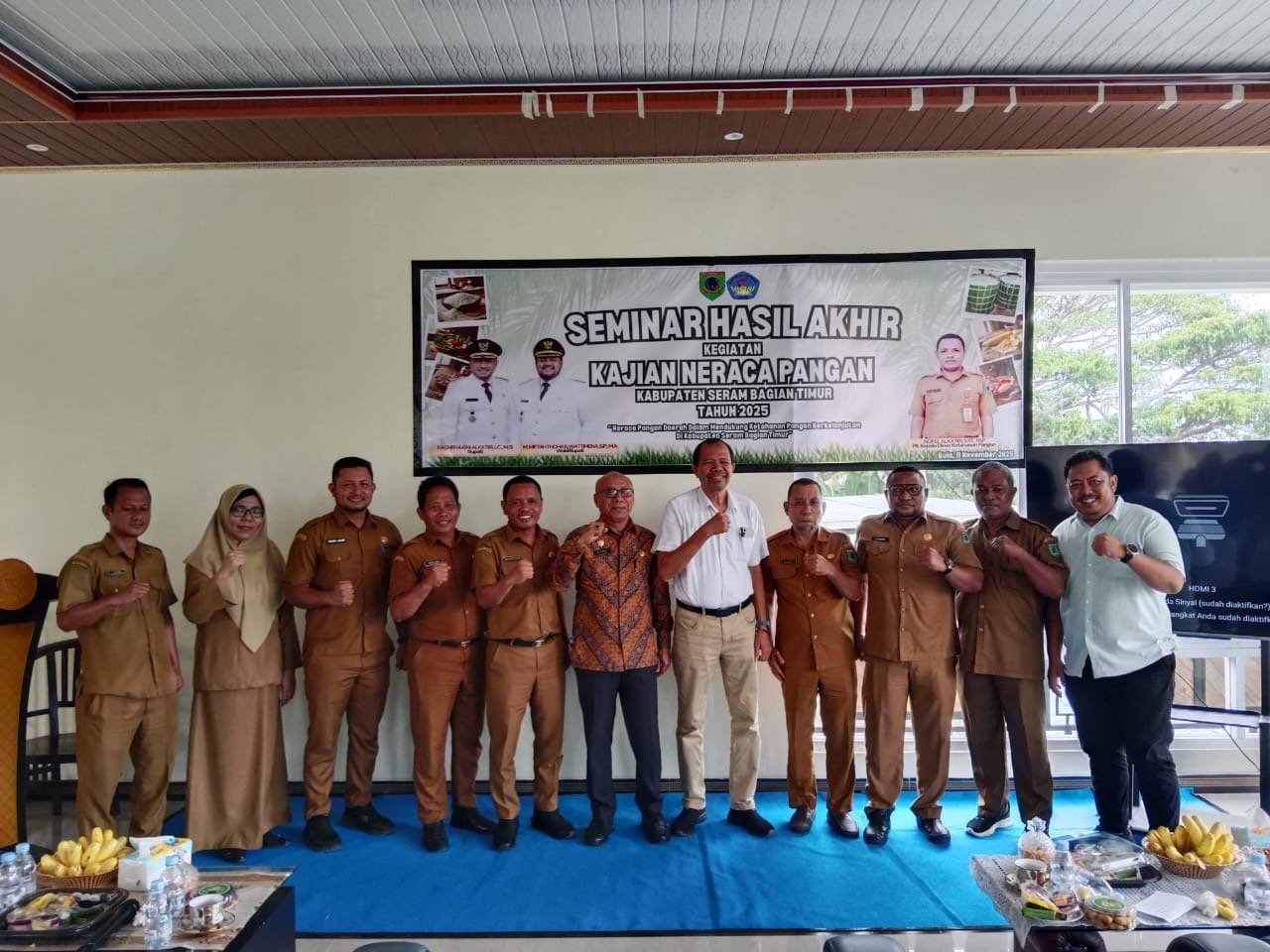 Dinas Ketahanan Pangan SBT gelar Seminar Hasil Akhir Kajian Neraca Pangan.