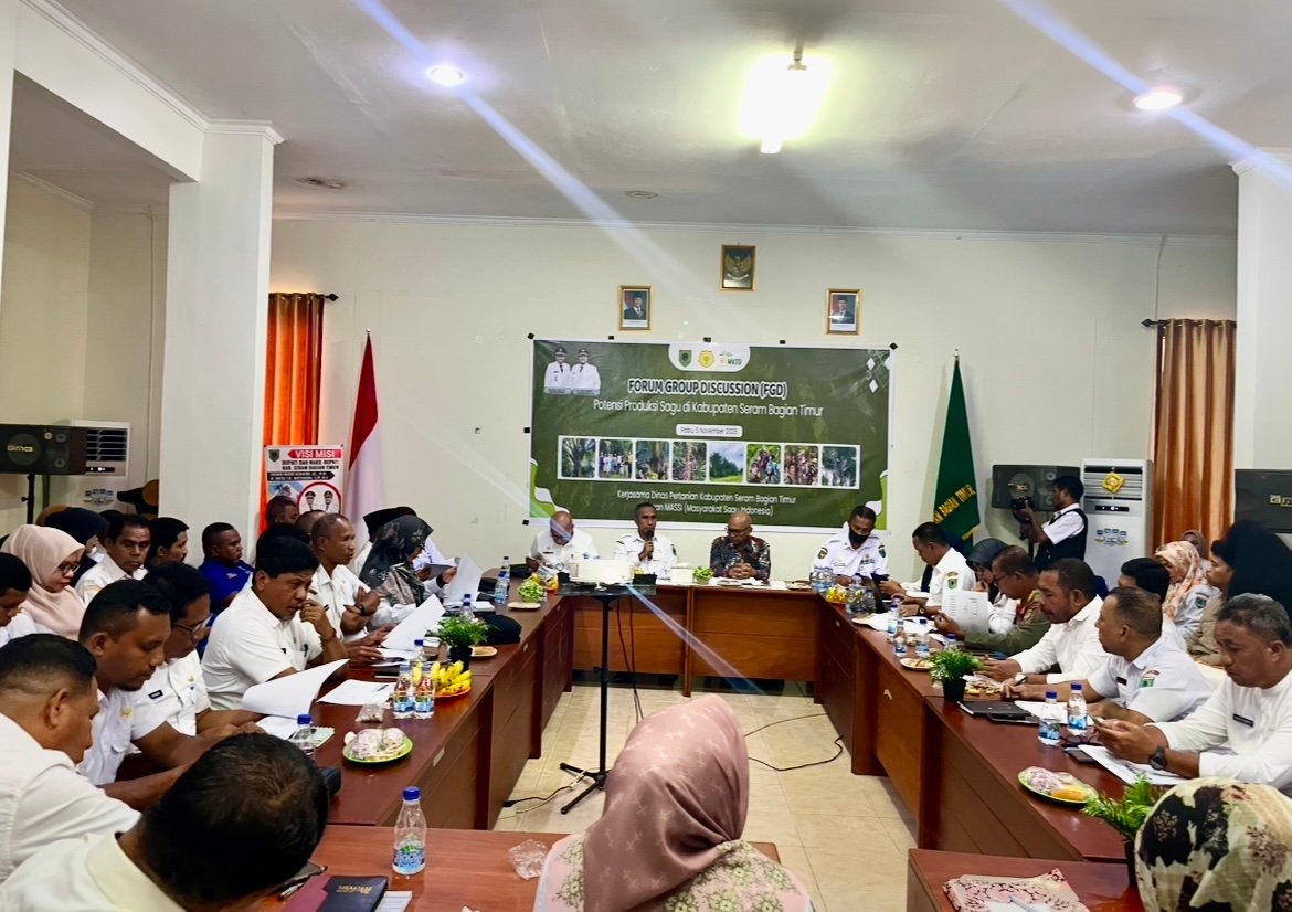 Pemkab SBT dan MASSI gelar FGD Potensi Produksi Sagu SBT. (foto : beritabeta.com)